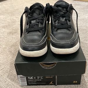 Nike Jordan 3 Retro BP Kids 12c